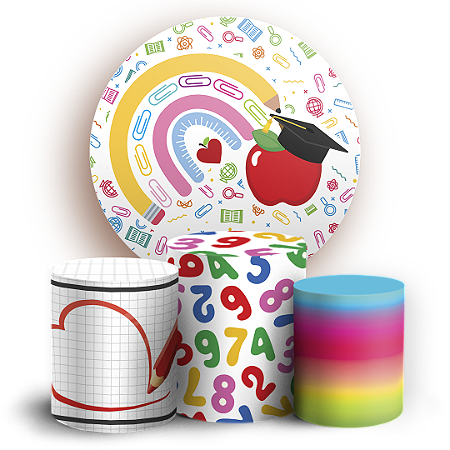 KIT Redondo e Trio Sublimado 3D - Formatura ABC