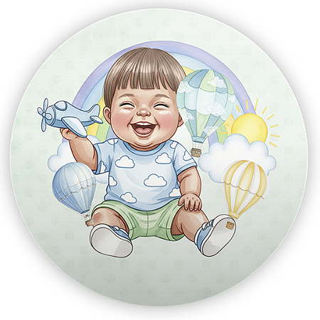 Capa Mini Painel Sublimado - Criança Baby