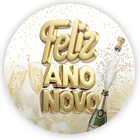 Capa Mini Painel Sublimado - Ano Novo