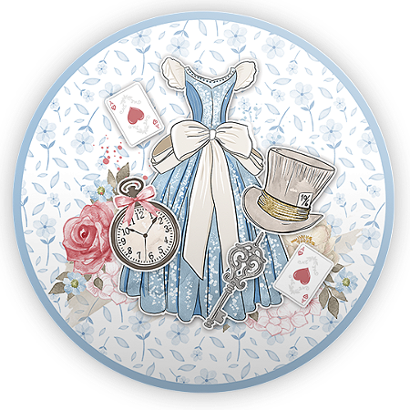 Capa Mini Painel Sublimado - Alice no País das Maravilhas