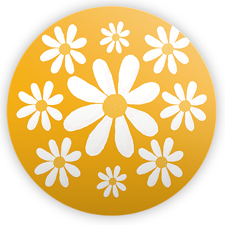 Capa Mini Painel Sublimado - Flor Margarida