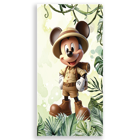 Capa Faixa Lateral Sublimado - Safari Mickey Vivi