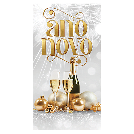 Capa Faixa Lateral Sublimado - Ano Novo