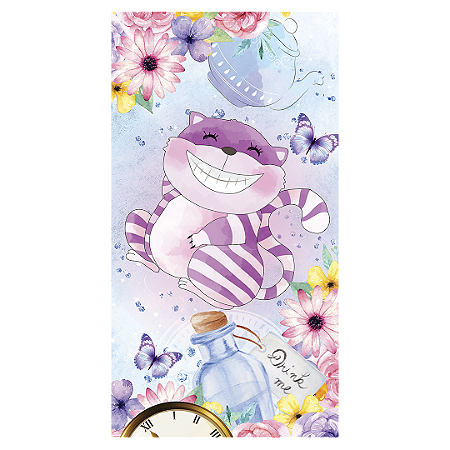 Capa Faixa Lateral Sublimado - Alice no País das Maravilhas