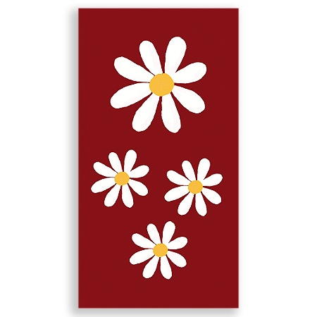 Capa Faixa Lateral Sublimado - Flor Margarida
