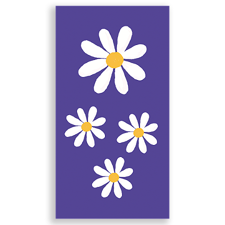 Capa Faixa Lateral Sublimado - Flor Margarida