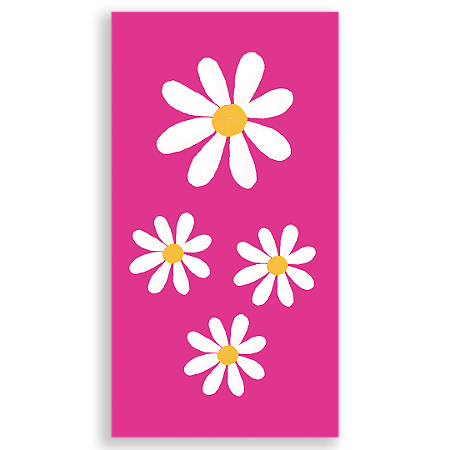 Capa Faixa Lateral Sublimado - Flor Margarida