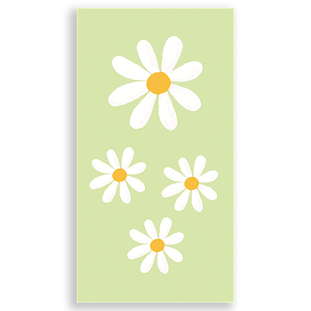 Capa Faixa Lateral Sublimado - Flor Margarida