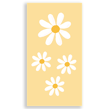 Capa Faixa Lateral Sublimado - Flor Margarida