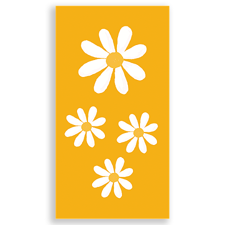 Capa Faixa Lateral Sublimado - Flor Margarida