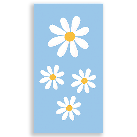 Capa Faixa Lateral Sublimado - Flor Margarida