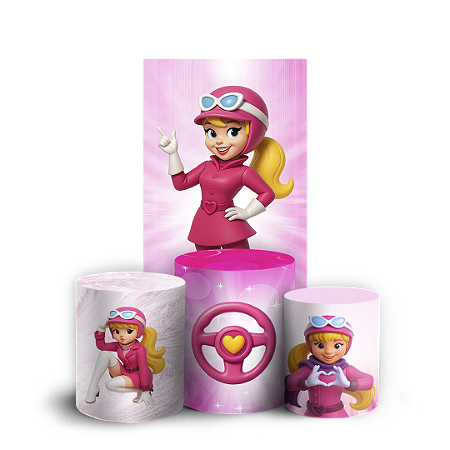 Capas Faixa Lateral e Trio Cilindro Sublimado Vest Facil - Penélope