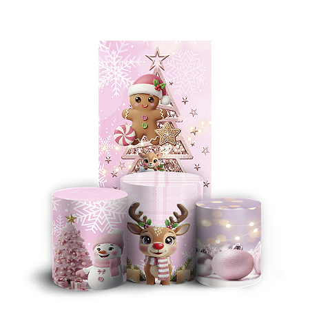 Capas Faixa Lateral e Trio Cilindro Sublimado Vest Facil - Natal