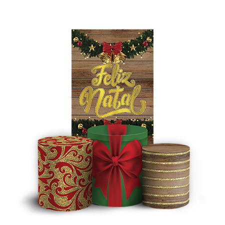 Capas Faixa Lateral e Trio Cilindro Sublimado Vest Facil - Natal