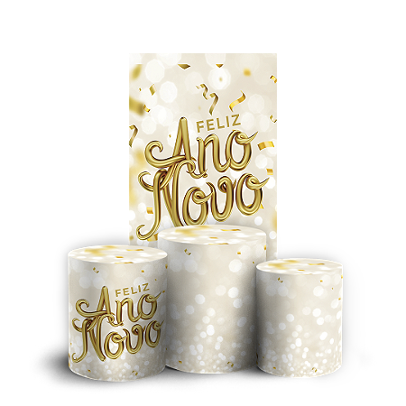 Capas Faixa Lateral e Trio Cilindro Sublimado Vest Facil - Ano Novo