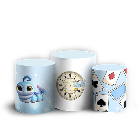 Capas Trio Cilindro Sublimado Vest Facil - Alice