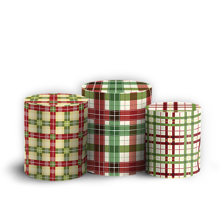 Capas Trio Cilindro Sublimado Vest Facil - Natal