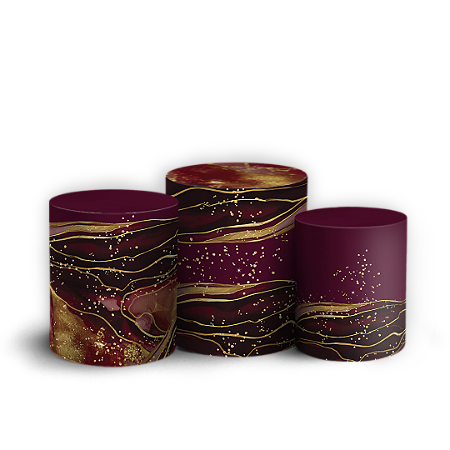 Capas Trio Cilindro Sublimado Vest Facil - 15 Anos