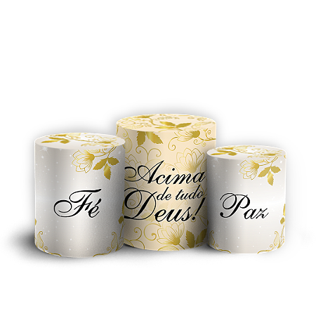 Capas Trio Cilindro Sublimado Vest Facil - Ano Novo