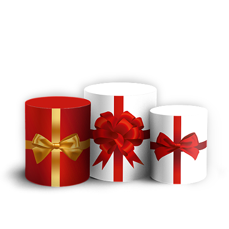 Capas Trio Cilindro Sublimado Vest Facil - Natal