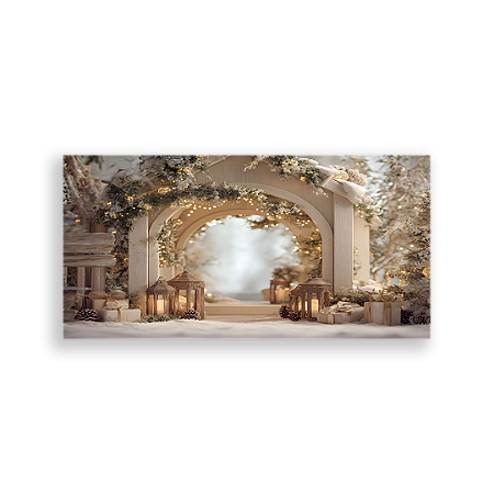 Capa Painel Retangular Sublimado - Fundo Fotografico Natal