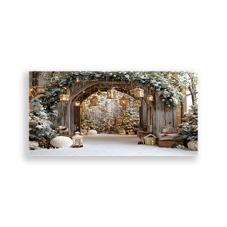 Capa Painel Retangular Sublimado - Fundo Fotografico Natal