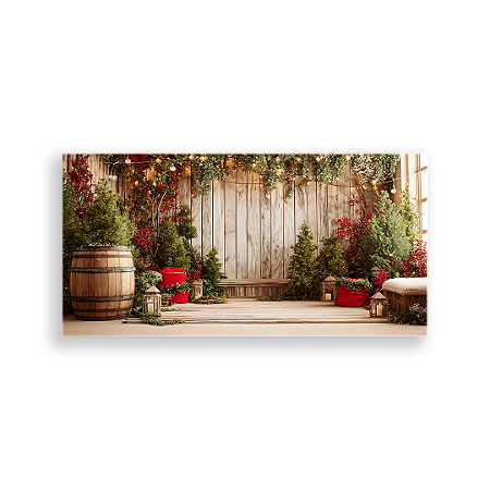 Capa Painel Retangular Sublimado - Fundo Fotografico Natal