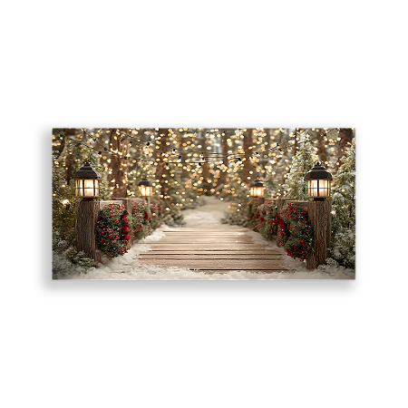 Capa Painel Retangular Sublimado - Fundo Fotografico Natal