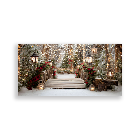 Capa Painel Retangular Sublimado - Fundo Fotografico Natal