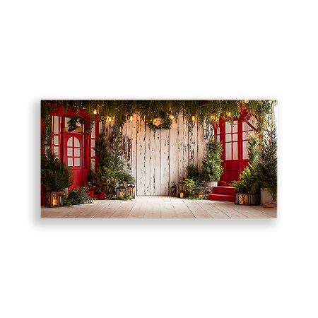 Capa Painel Retangular Sublimado - Fundo Fotografico Natal