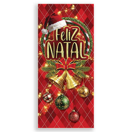 Capa Decorativa Porta Sublimação 3D - Porta de Natal