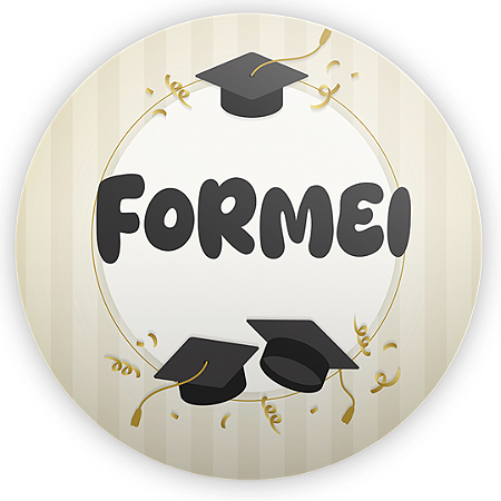 Painel Redondo Sublimado 3D - Formatura Abc