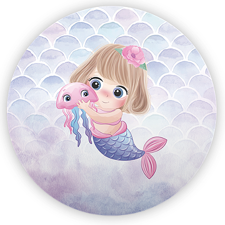 Capa Mini Painel Sublimado - Sereia