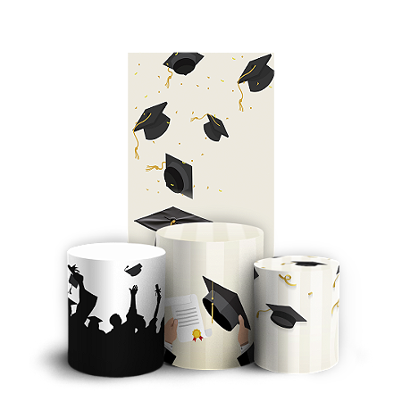 Capas Faixa Lateral e Trio Cilindro Sublimado Vest Facil - Formatura Abc