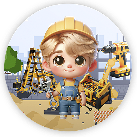 Capa Mini Painel Sublimado - Construção