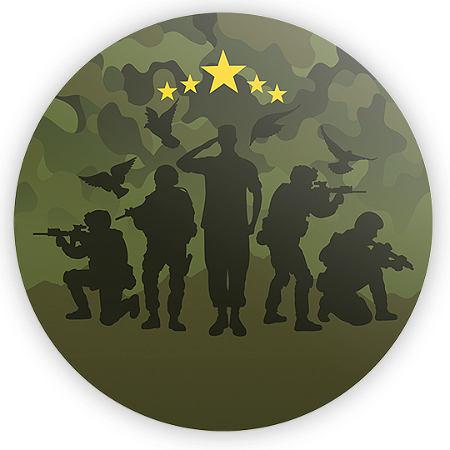 Capa Mini Painel Sublimado - Militar Exercito