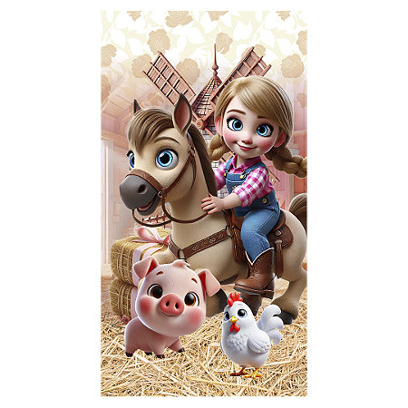 Capa Faixa Lateral Sublimado - Fazendinha