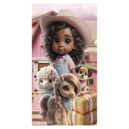 Capa Faixa Lateral Sublimado - Fazendinha