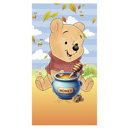 Capa Faixa Lateral Sublimado - Ursinho Pooh