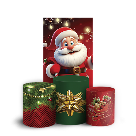 Capas Faixa Lateral e Trio Cilindro Sublimado Vest Facil - Natal