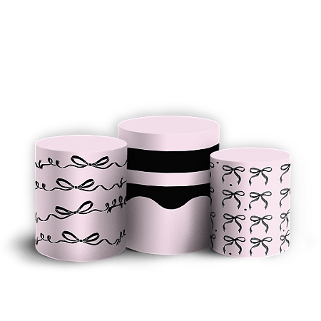 Capas Trio Cilindro Sublimado Vest Facil - Laço Rors