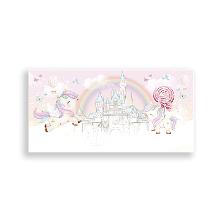 Capa Painel Retangular Sublimado - Unicornio