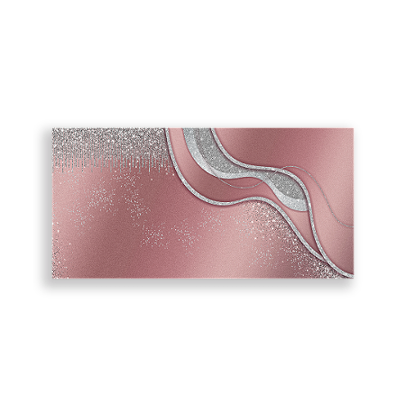 Capa Painel Retangular Sublimado - Rose E Prata