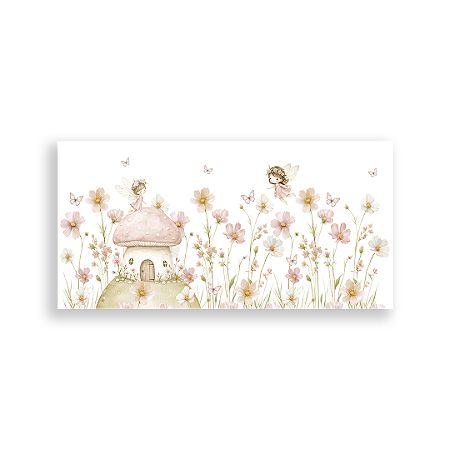 Capa Painel Retangular Sublimado - Painel Fadinhas