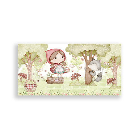 Capa Painel Retangular Sublimado - Painel Chapeuzinho