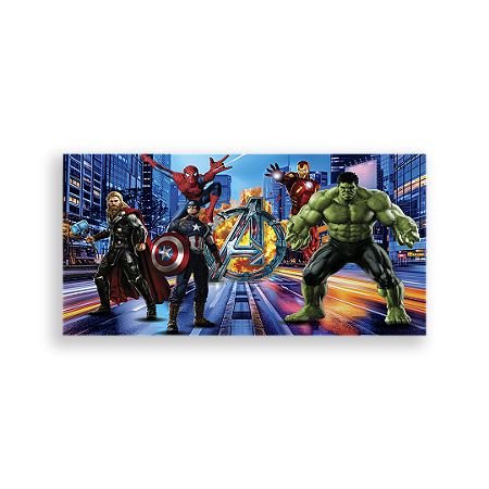 Capa Painel Retangular Sublimado - Heróis
