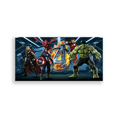 Capa Painel Retangular Sublimado - Heróis