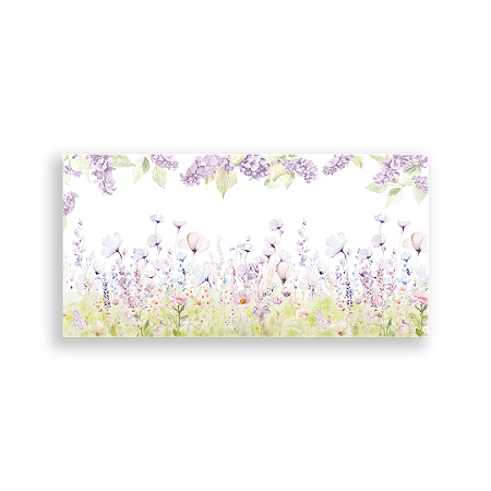 Capa Painel Retangular Sublimado - Flores
