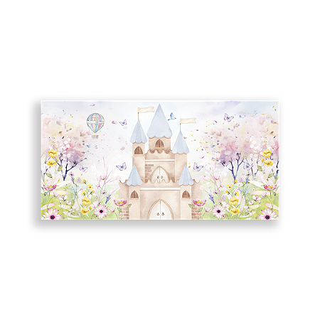 Capa Painel Retangular Sublimado - Castelo