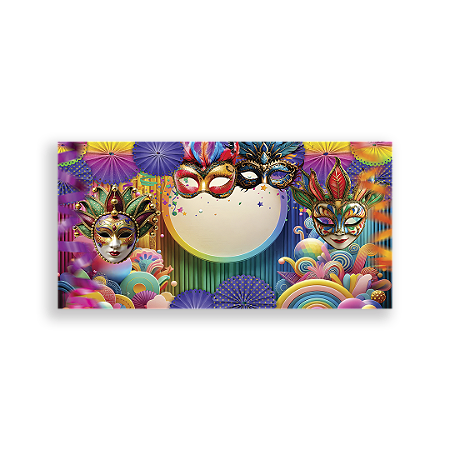 Capa Painel Retangular Sublimado - Carnaval